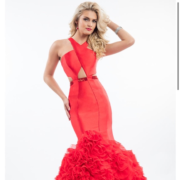 RACHEL ALLAN MERMAID DRESS - Picture 1 of 12